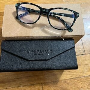 Prive Revaux Too Late Blue Light Reading Glasses Blue Tort 0-2